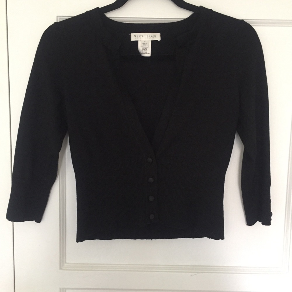 White House Black Market crop cardigan szS
